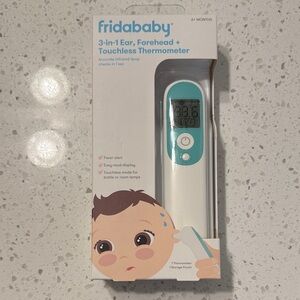 Fridababy 3-in-1 Ear, Forehead + Touchless Thermometer - White and Blue